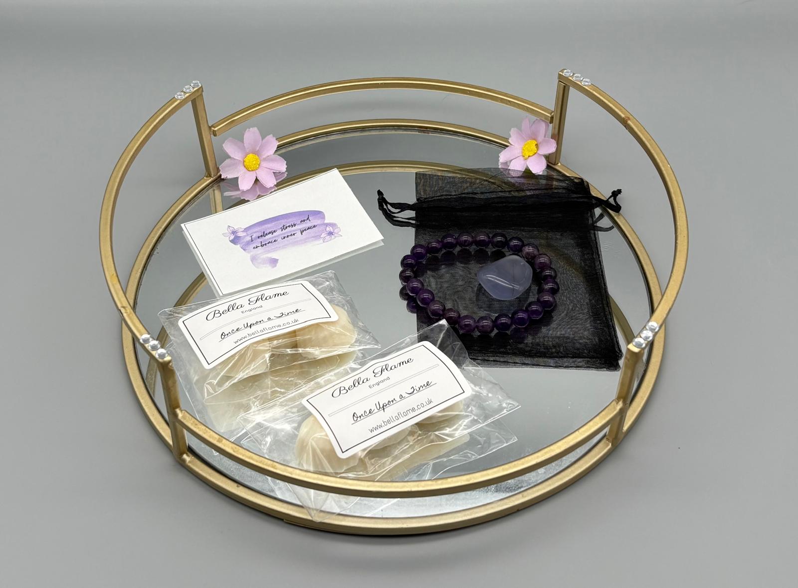 Gift set: Amethyst - calm and clarity - Bella Flame England