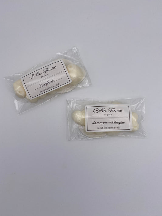 Wax melt samples (1 pack of 6 mini wax melts) - Bella Flame England