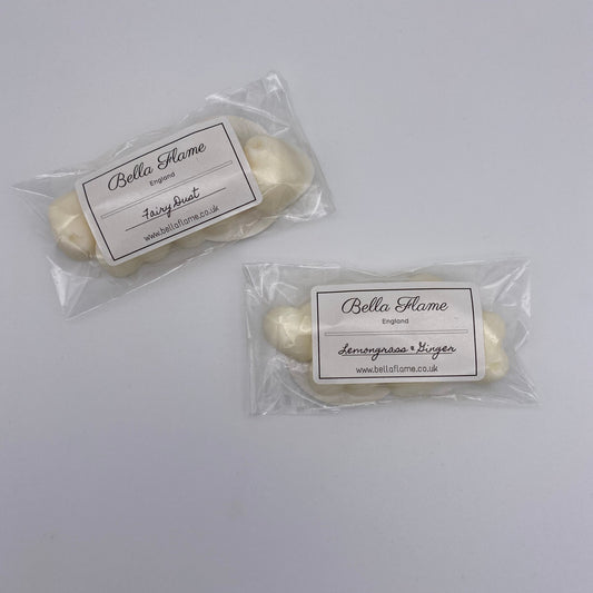 Wax melt samples (1 pack of 6 mini wax melts) - Bella Flame England